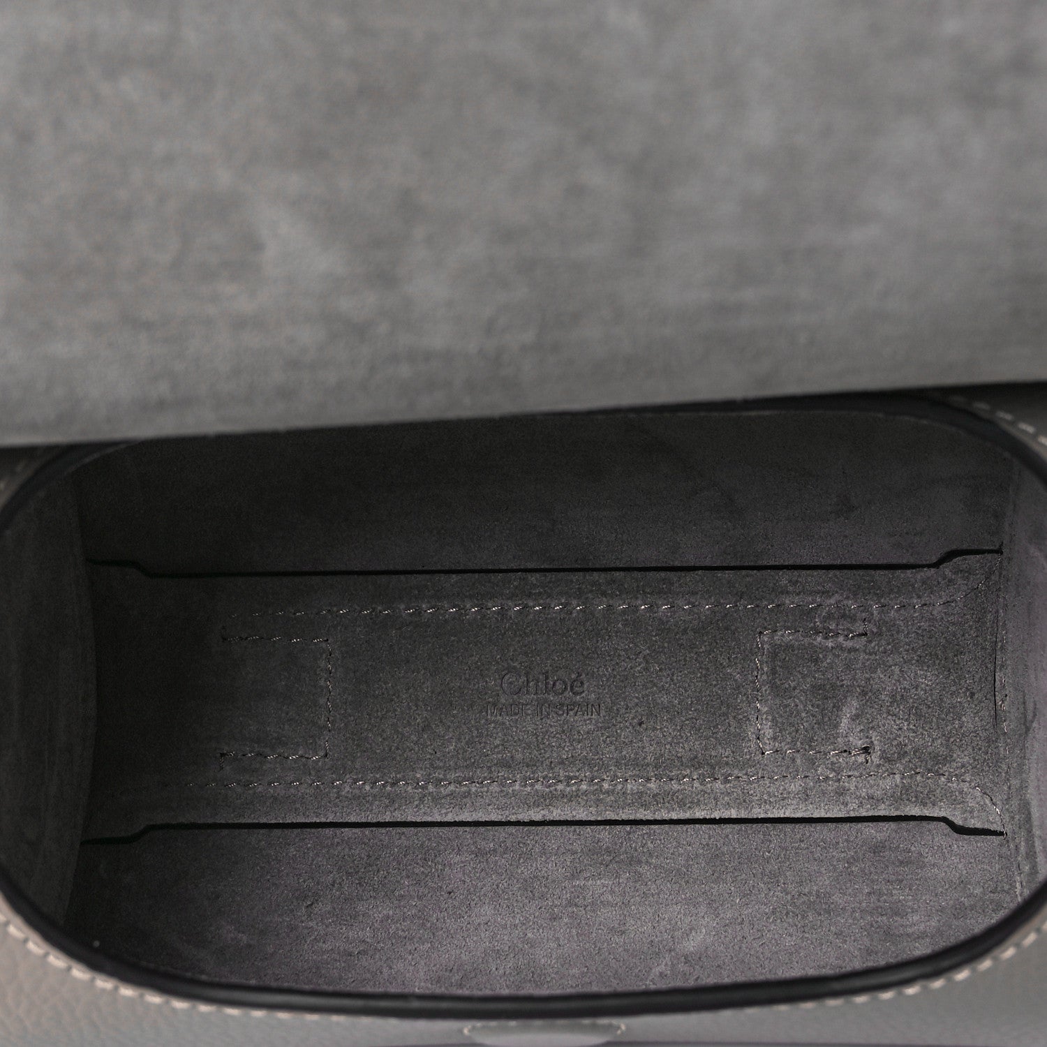 Chloe Small Grain Smooth Calfskin Mini Darryl Crossbody Motty Grey 4 of 7