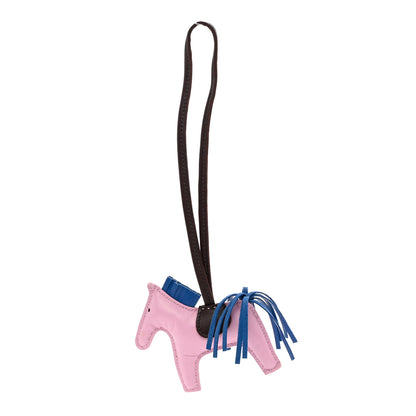 Hermes Milo Lambskin Grigri Rodeo Horse Bag Charm PM Mauve Sylvestre Bleu France Rouge Sellier 1 of 5