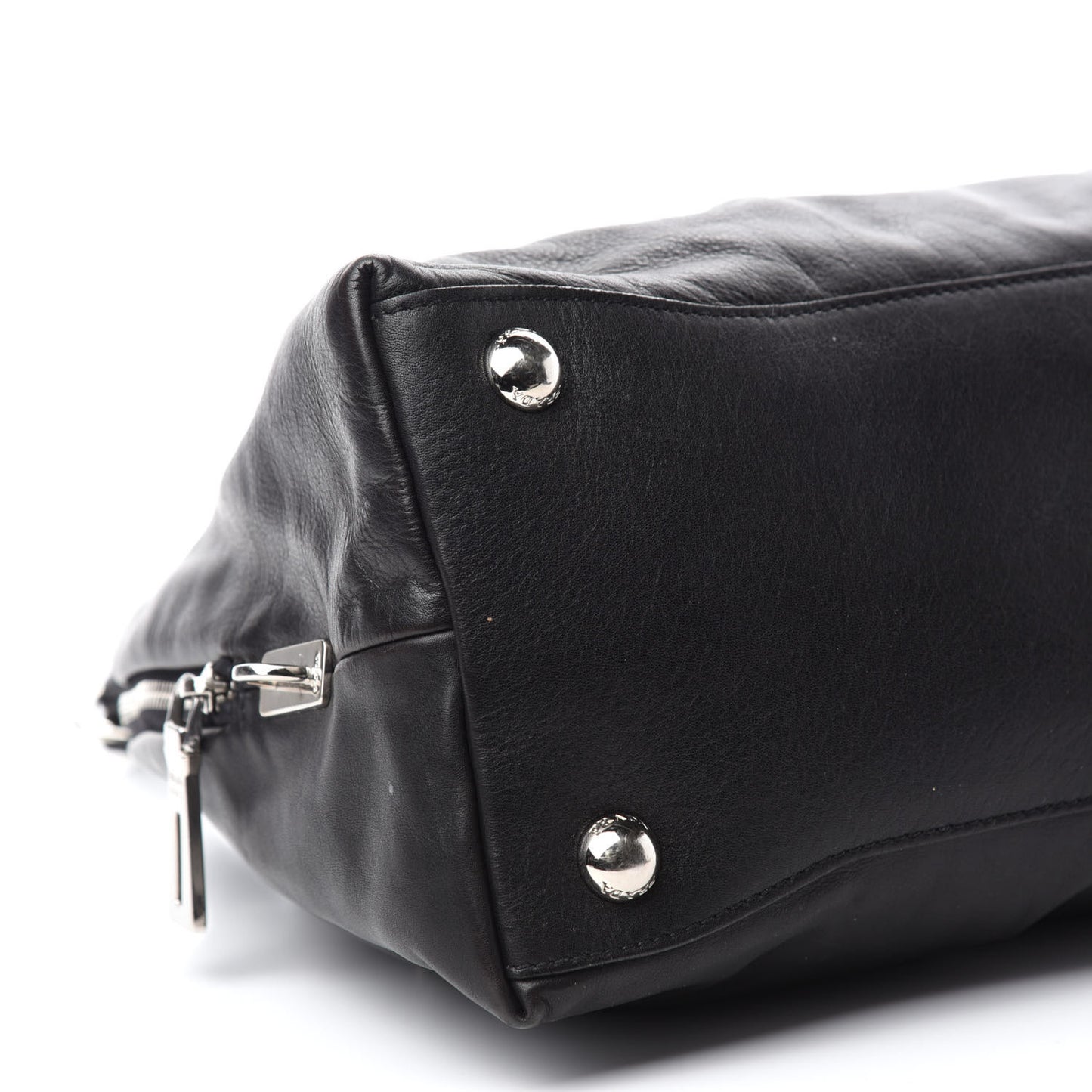 Soft Calf Dome Sachel Black