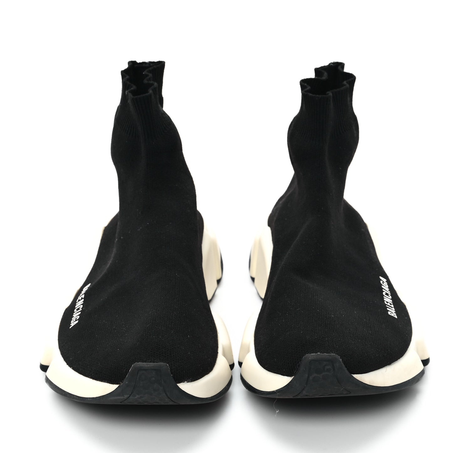 Technical 3D Recycled Knit Womens Speed Sneakers 40 Black White