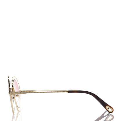 Chloe Scalloped Sunglasses CE147S Gold Pink 3 of 8