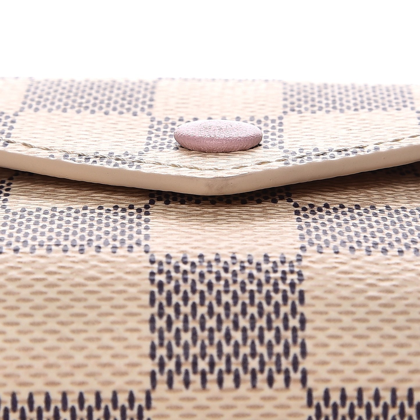 Damier Azur Victorine Wallet Rose Ballerine