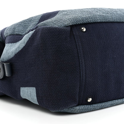 Chanel Canvas Maxi Bowling Bag Blue 9 of 14
