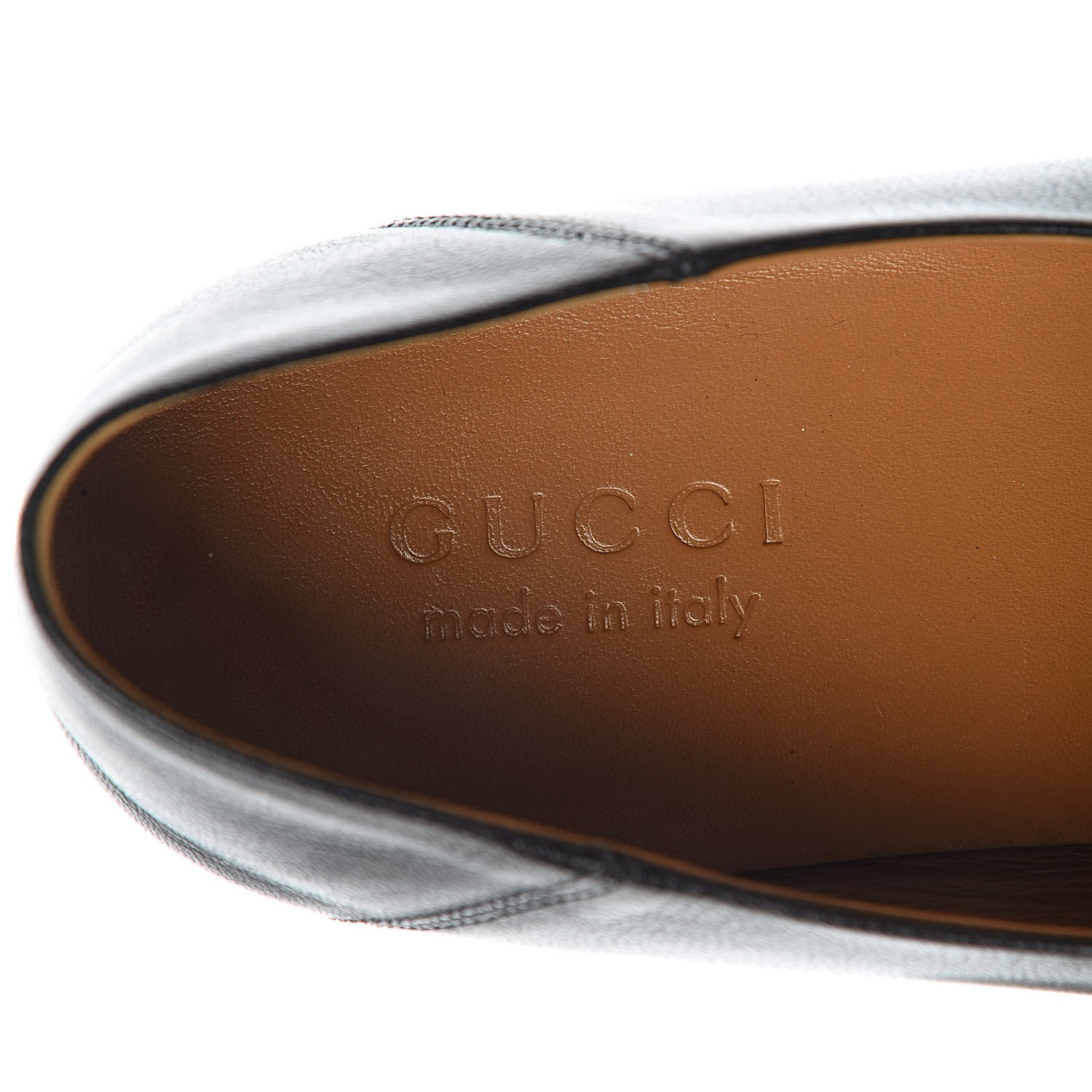 Gucci Goatskin Mens Horsebit Loafers 10.5 Black 5 of 9