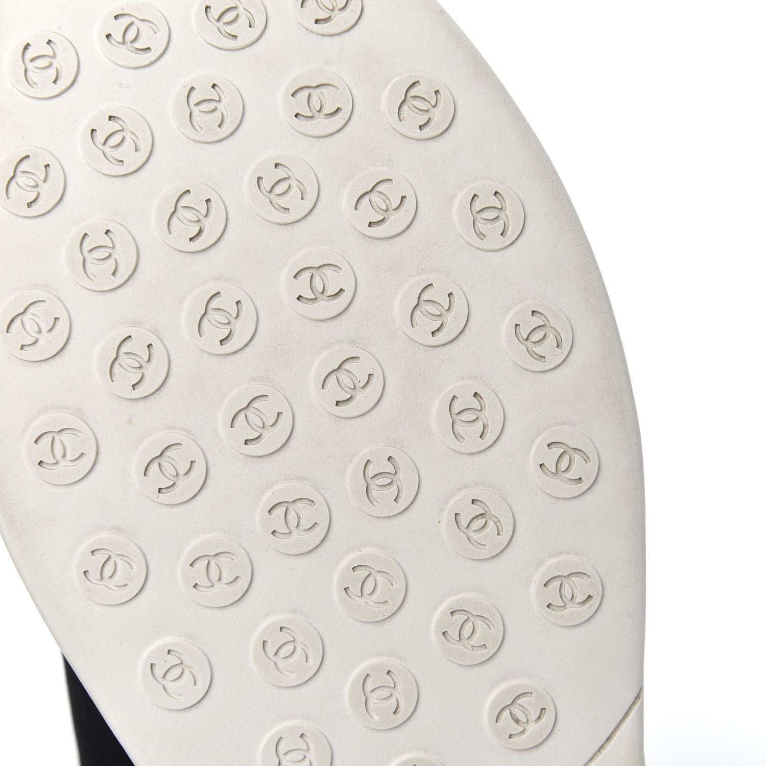 Chanel Mesh Lycra Thermoplastic Mens Sneakers 46 Black White 7 of 16