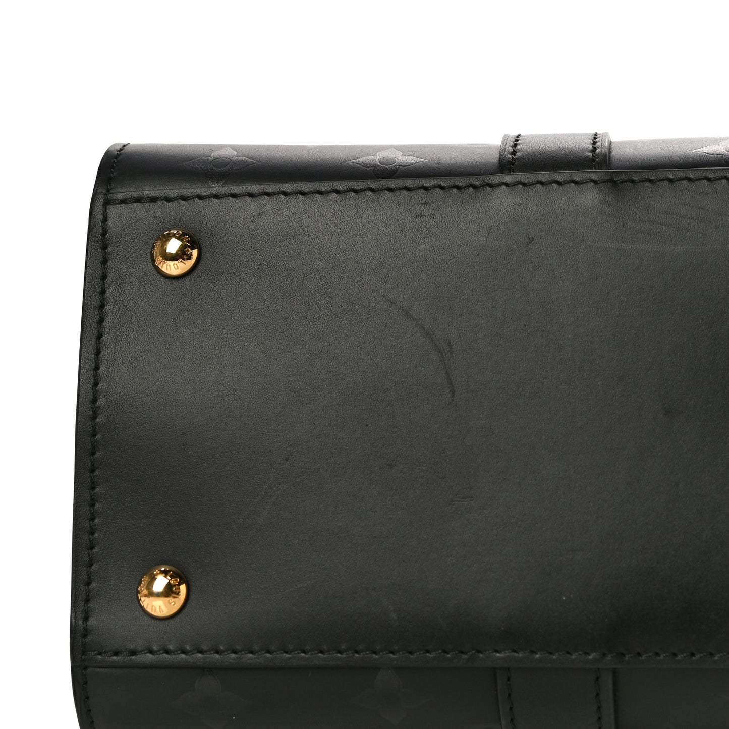 Monogram Cuir Plume Very Tote GM Black