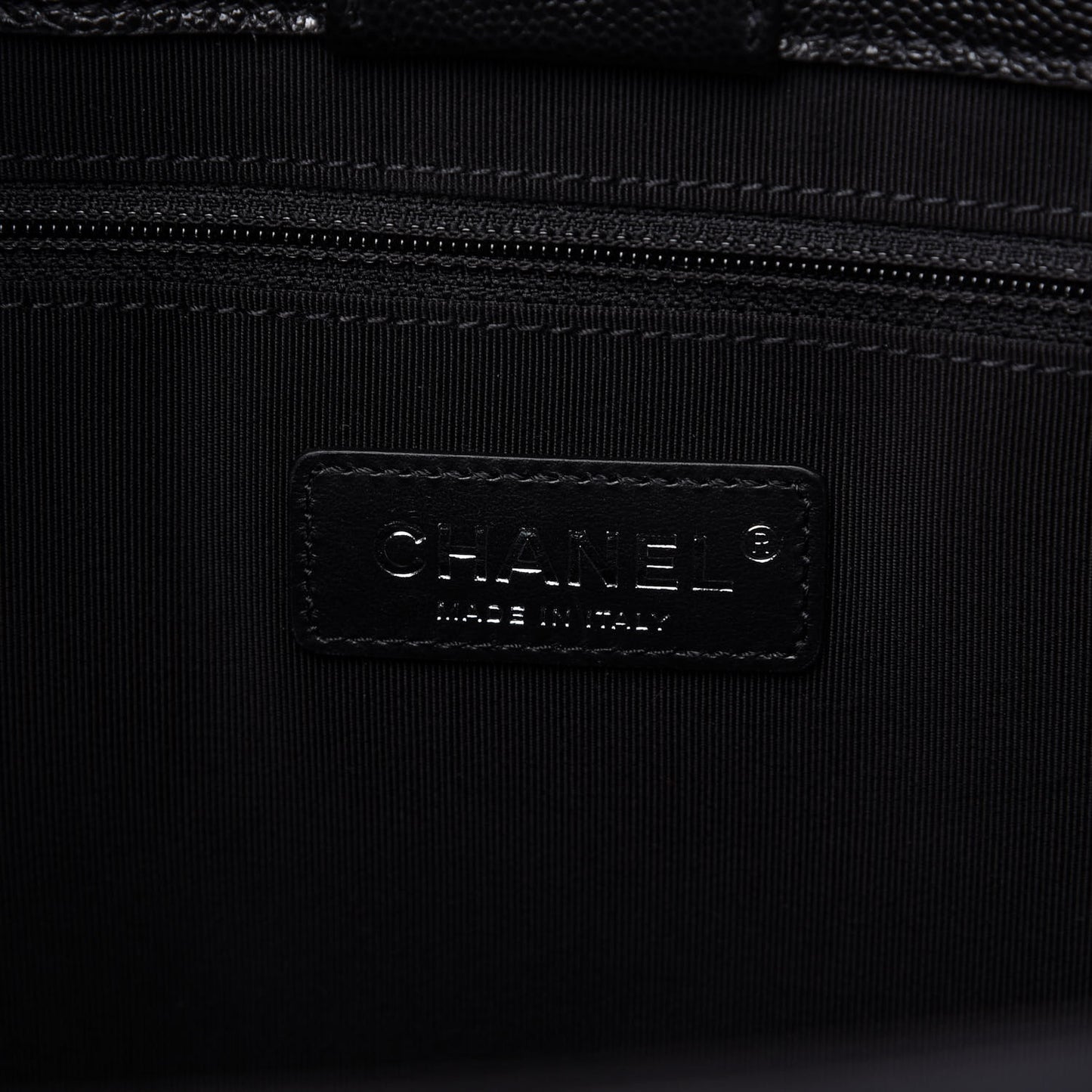 Caviar Quilted My Everything Large Shopping Tote Black