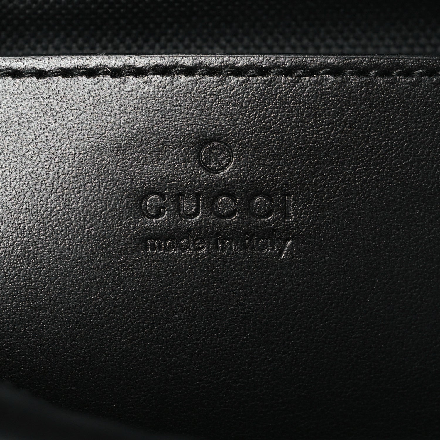 Gucci Calfskin Matelasse Monochrome Small GG Marmont Chain Shoulder Bag Black 6 of 9
