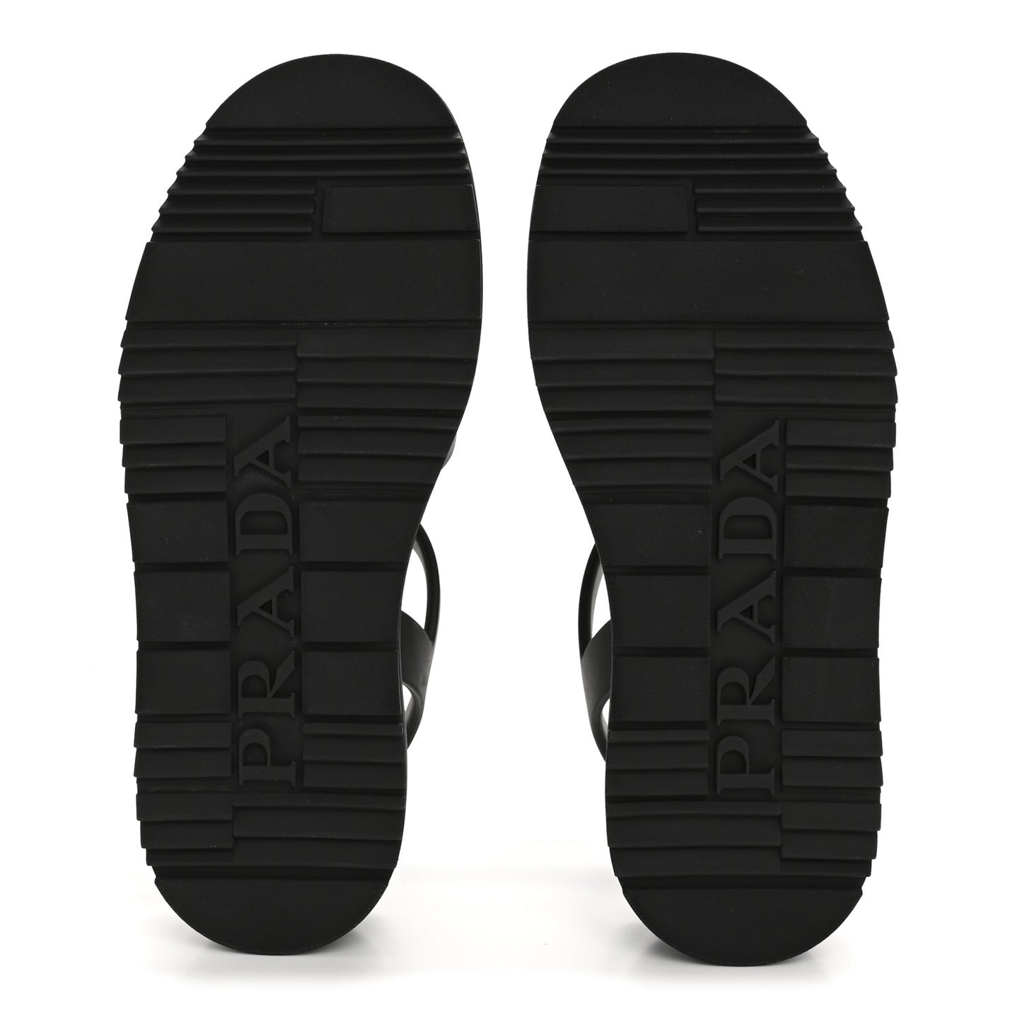 Foam Rubber Triangle Logo Platform Cage Sandals 39 Black