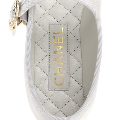 Chanel Lambskin Mary Jane Flats 36.5 White 7 of 10