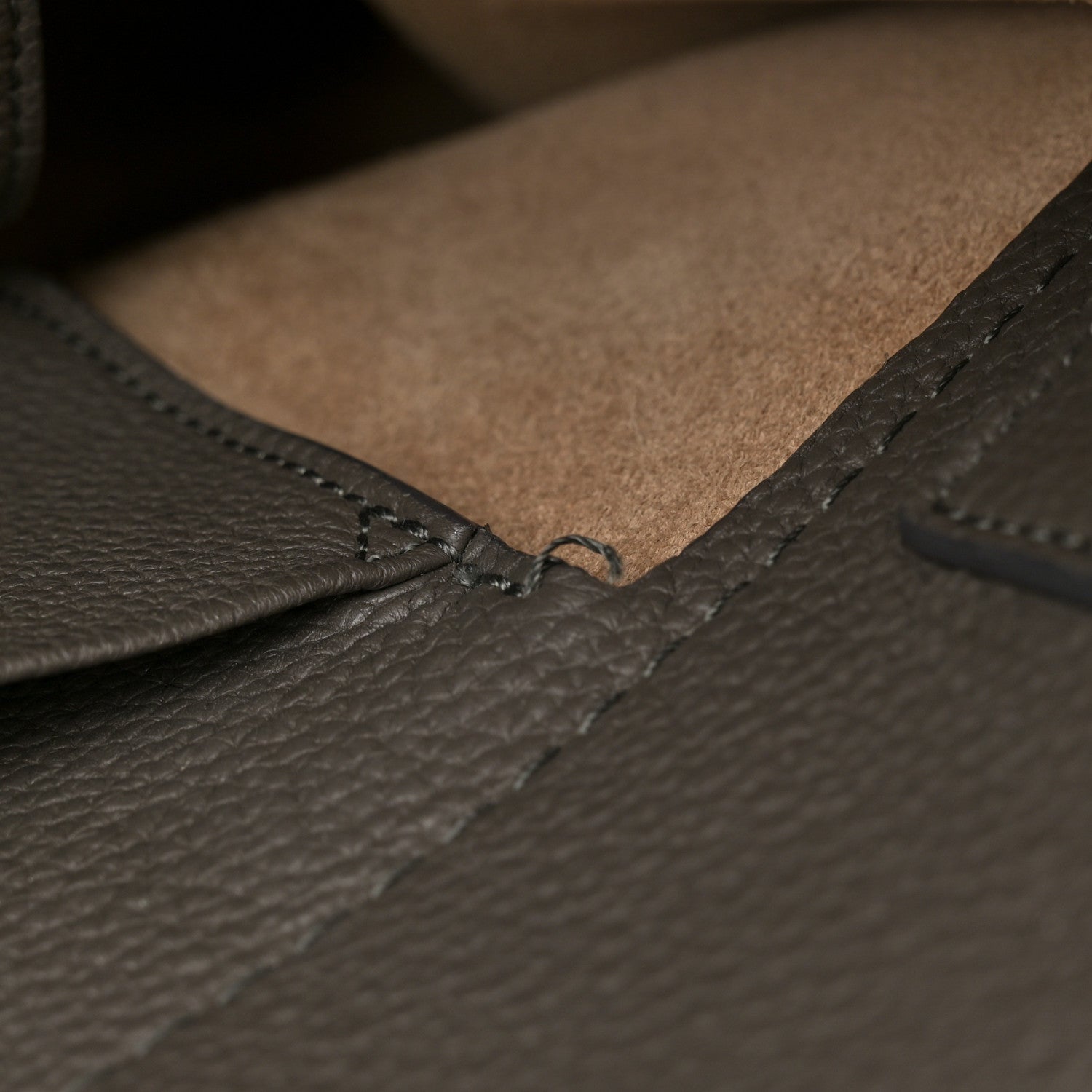 The Row Matte Grained Calfskin Soft Margaux 15 Grey 10 of 14