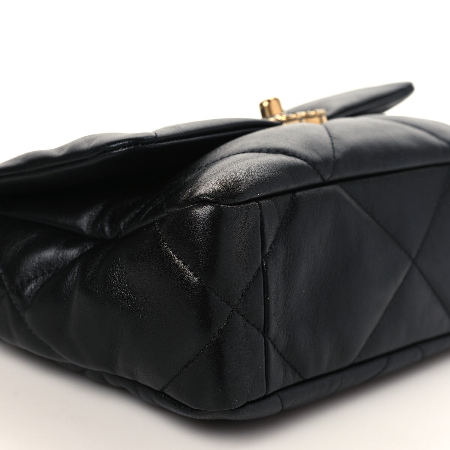 Chanel Goatskin Quilted Medium Chanel 19 Flap Black 8 of 9