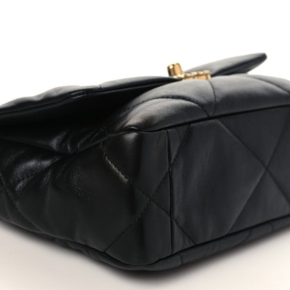 Chanel Goatskin Quilted Medium Chanel 19 Flap Black 8 of 9