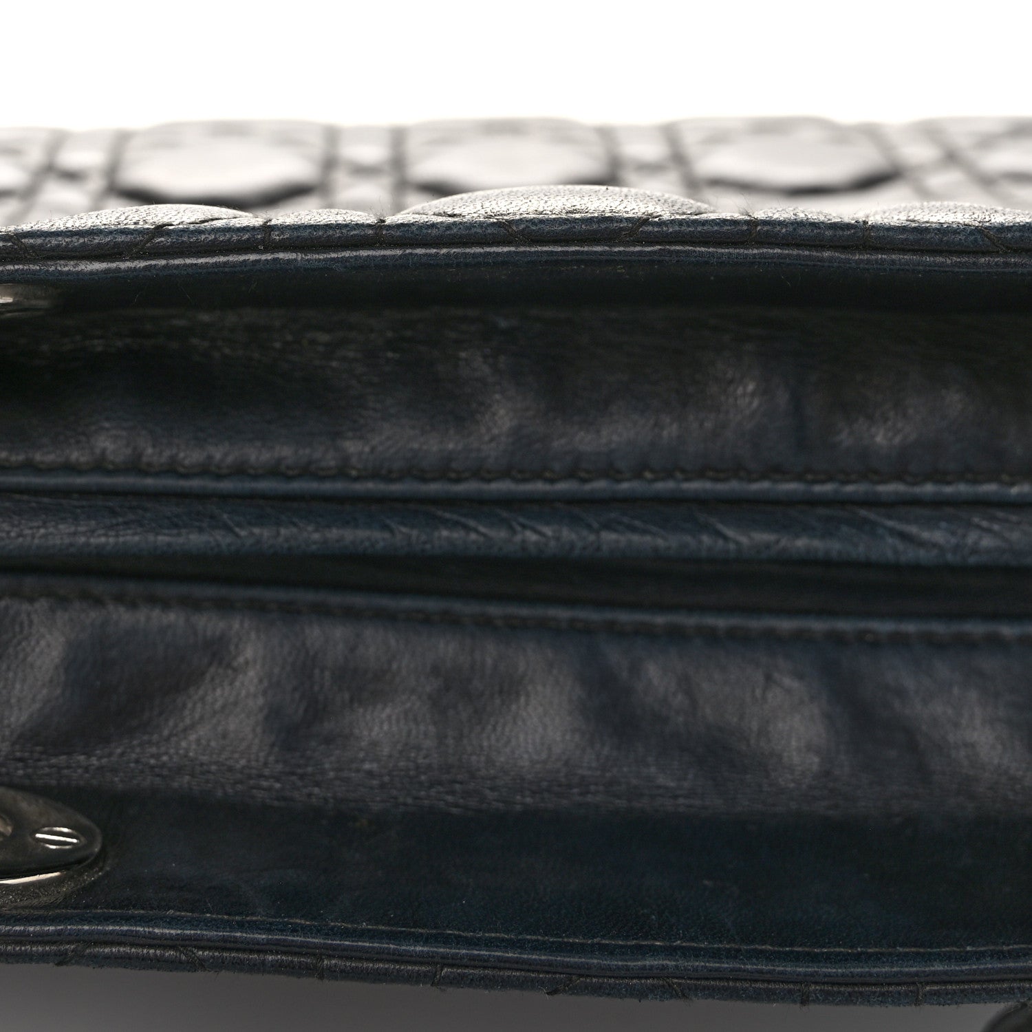 Christian Dior Lambskin Cannage Medium Lady Dior Black 15 of 16