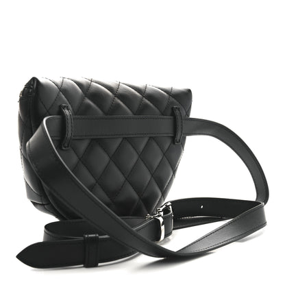Chanel Calfskin Quilted Waist Belt Bag Black 3 of 9