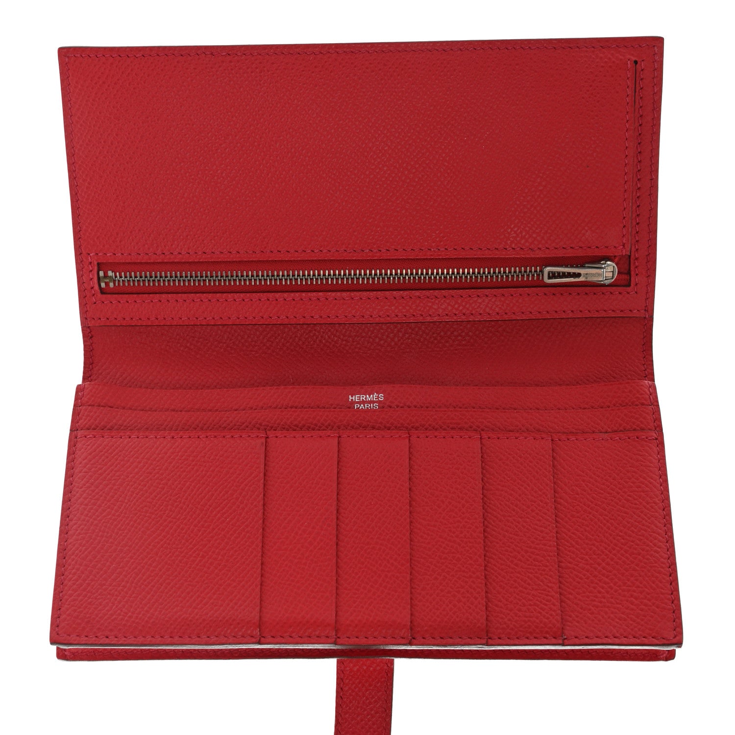 Hermes Epsom Bearn Gusset Wallet Bougainvillea 5 of 6