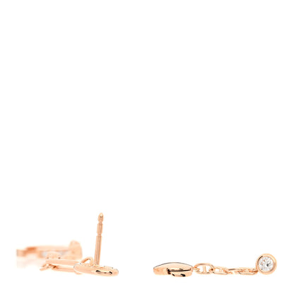 Hermes 18K Rose Gold Diamond Chaine d'ancre Chaos Right Earring 3 of 5