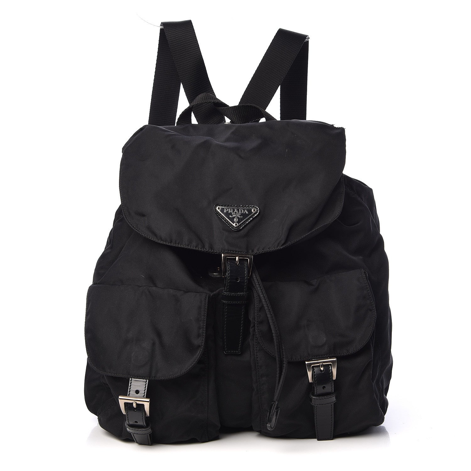 Prada Nylon Vela Medium Backpack Black 1 of 12