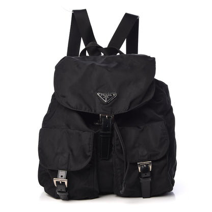 Prada Nylon Vela Medium Backpack Black 1 of 12