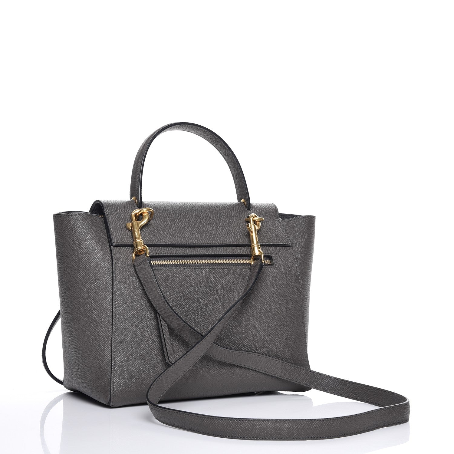 Celine Grained Calfskin Micro Belt Bag Grey 4 of 9
