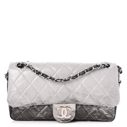 Chanel Vinyl Quilted Small Melrose Degrade Flap Black 1 of 10