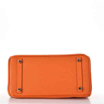 Hermes Epsom Birkin 30 Orange 6 of 36