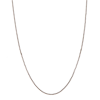 Tiffany 18K Rose Gold Beaded Chain Necklace 1 of 5