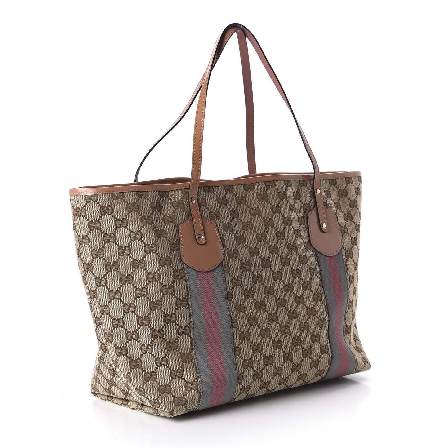 Monogram Patent Web Large Jolie Tote Pink
