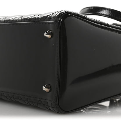 Christian Dior Patent Cannage Medium Lady Dior Black 10 of 10