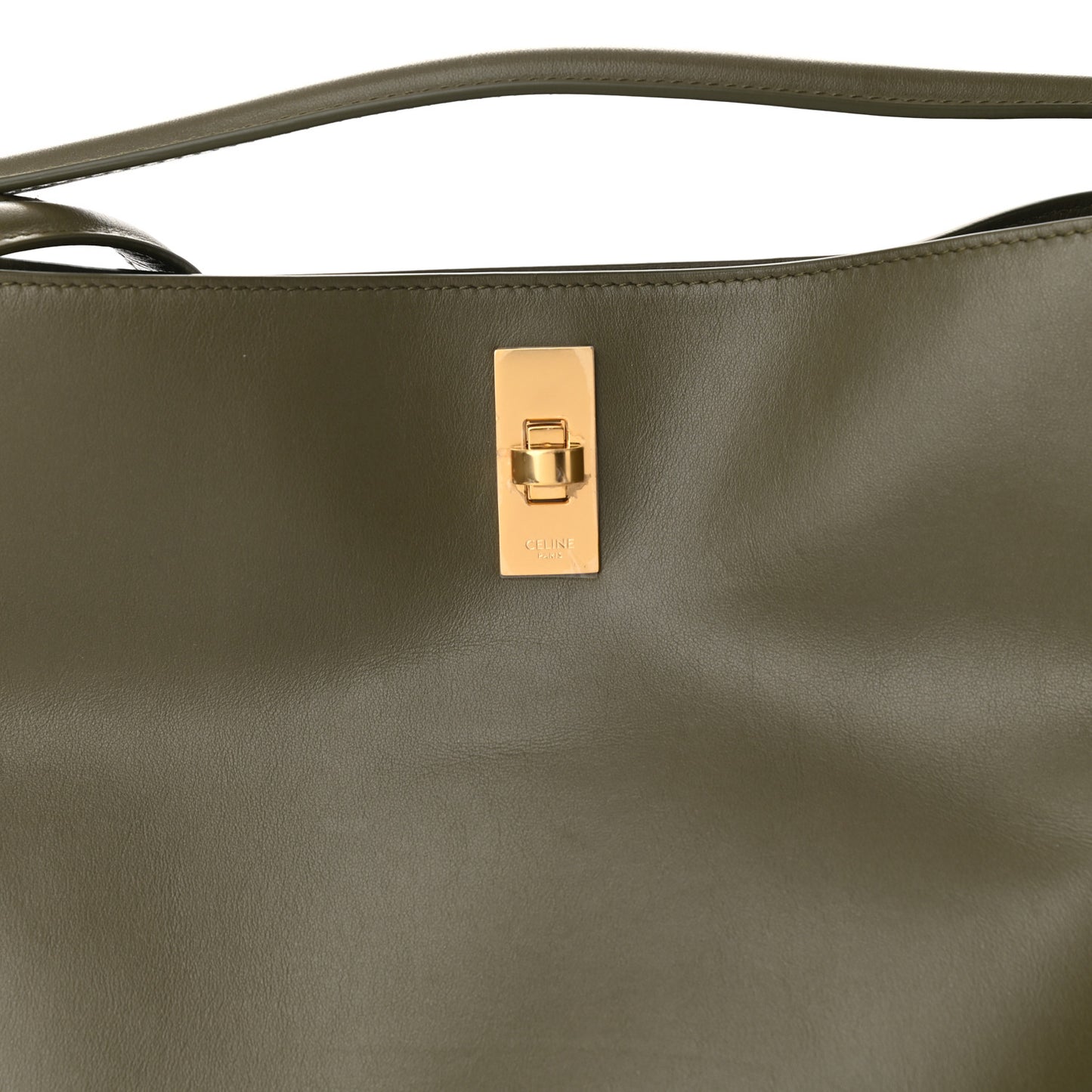 Smooth Calfskin Bucket 16 Bag Dark Olive