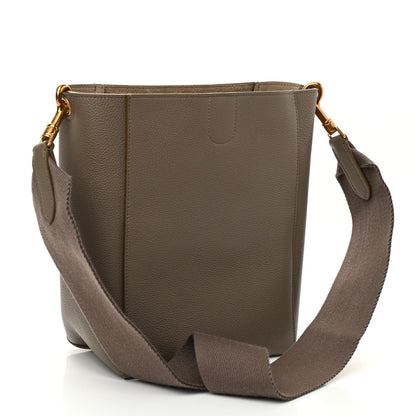 Celine Soft Grained Calfskin Small Sangle Bucket Bag Taupe 3 of 9