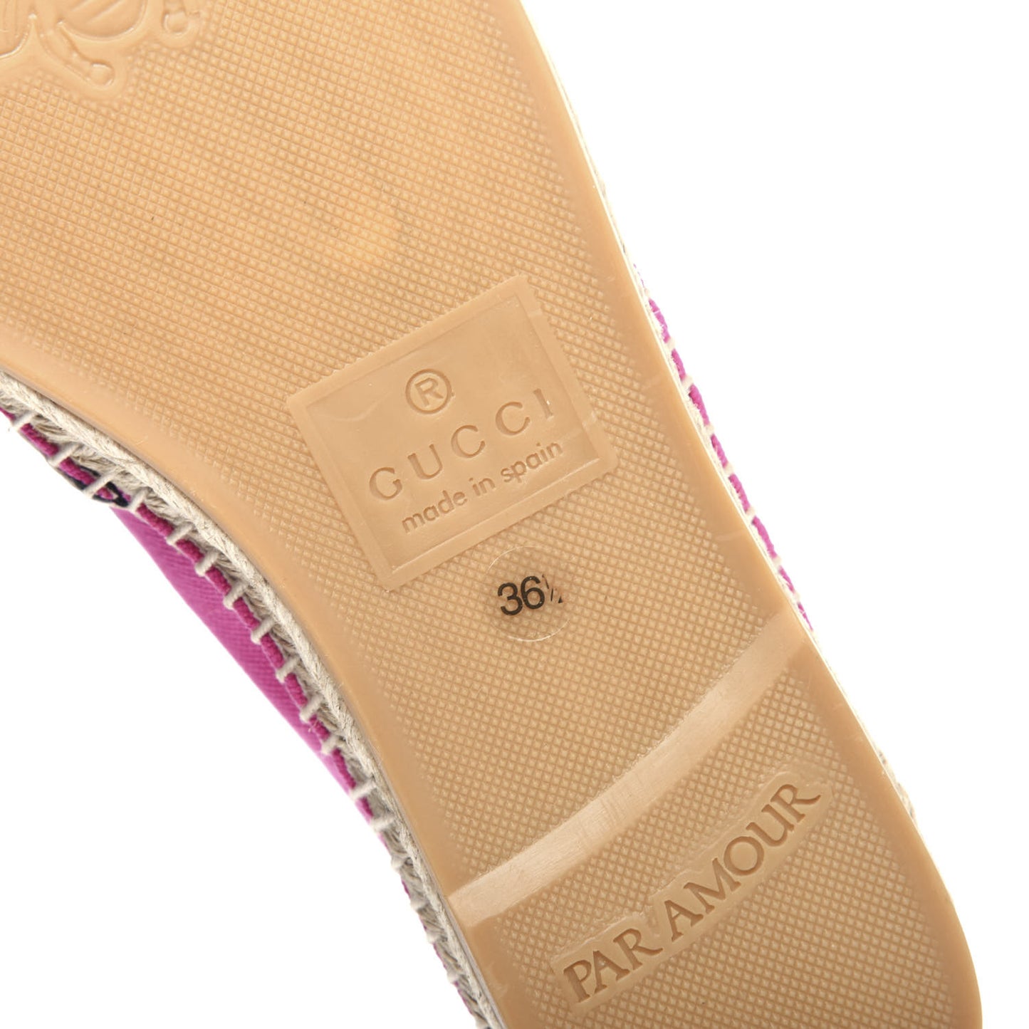 Canvas Logo Espadrilles 36.5 Cyclamen Rose Black