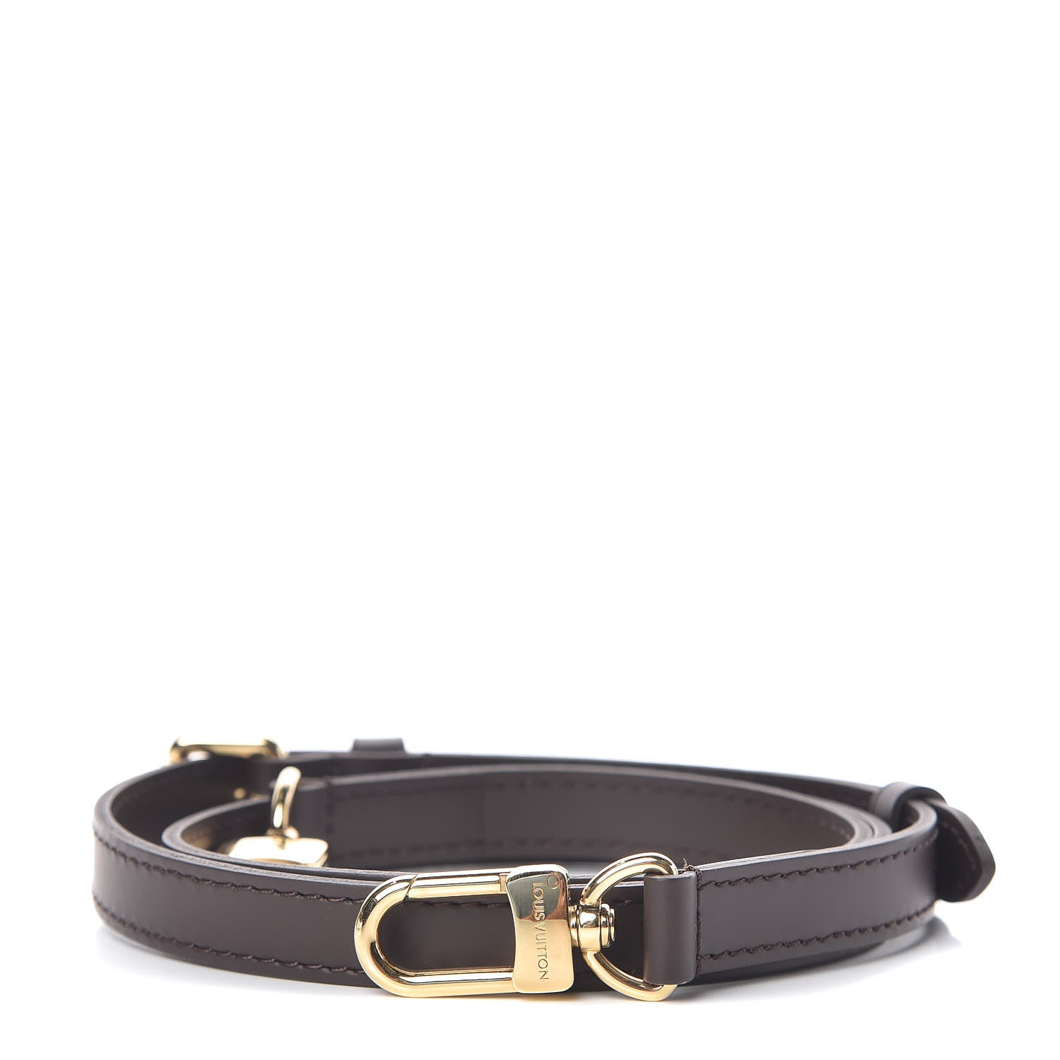 Louis Vuitton Calfskin 16mm Adjustable Shoulder Strap Brown 1 of 2