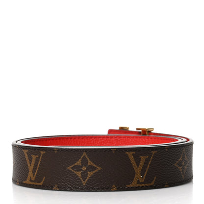 Louis Vuitton Monogram 30mm LV Initiales Reversible Belt 85 34 Coquelicot 2 of 6