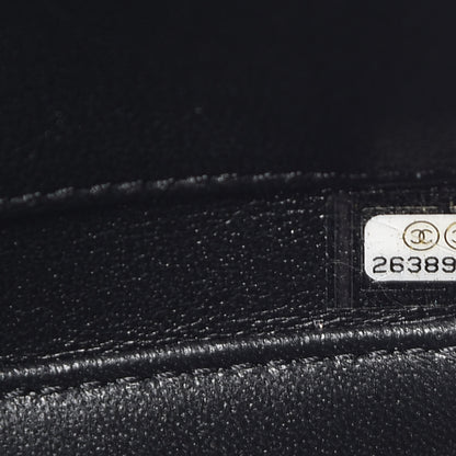 Chanel Caviar Quilted Large CC Filigree Vanity Case Beige Black 7 of 9