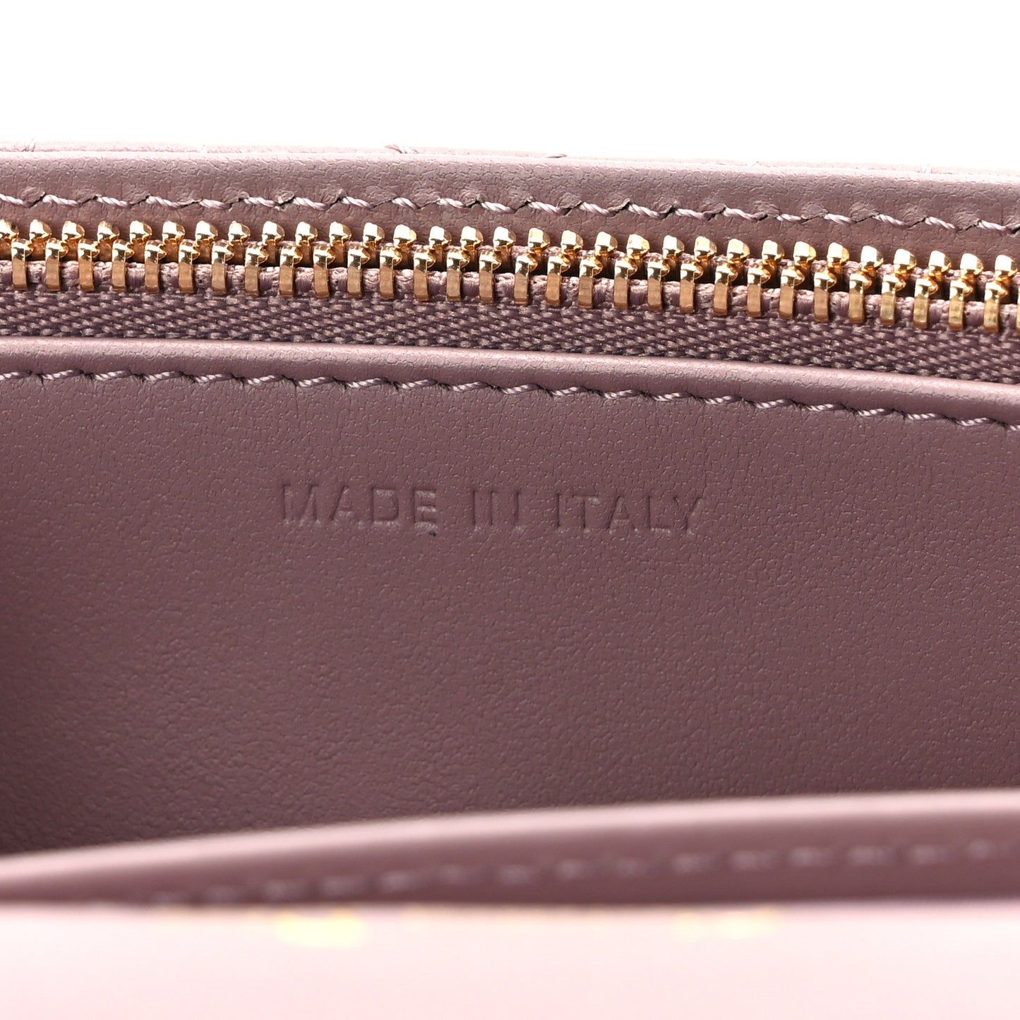 Lambskin Cannage Lady Dior Chain Pouch Purple