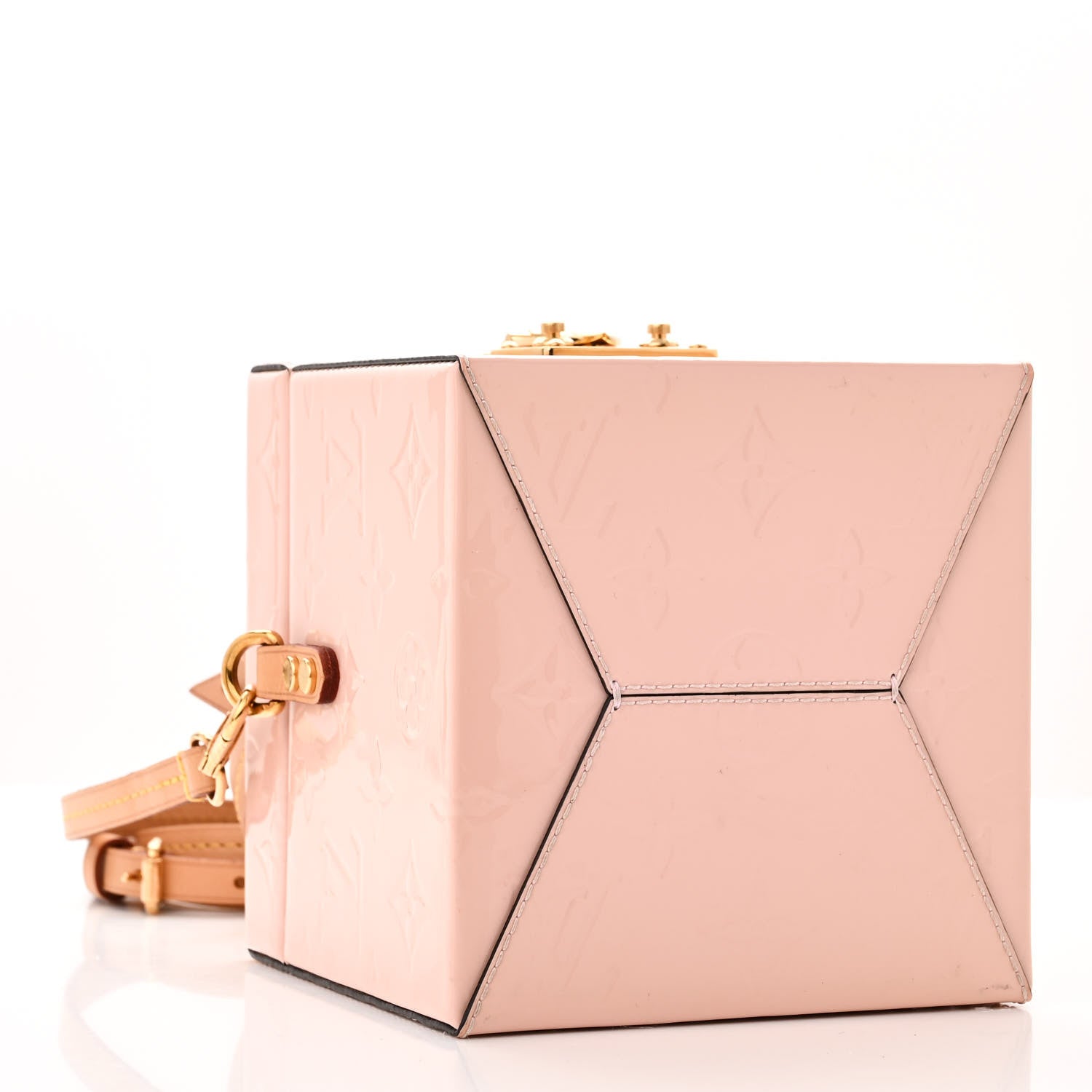 Louis Vuitton LOUIS VUITTON Vernis Bleecker Box Rose Ballerine 4 of 11