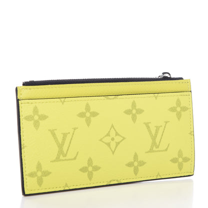 Louis Vuitton Monogram Taiga Coin Card Holder Yellow 4 of 8