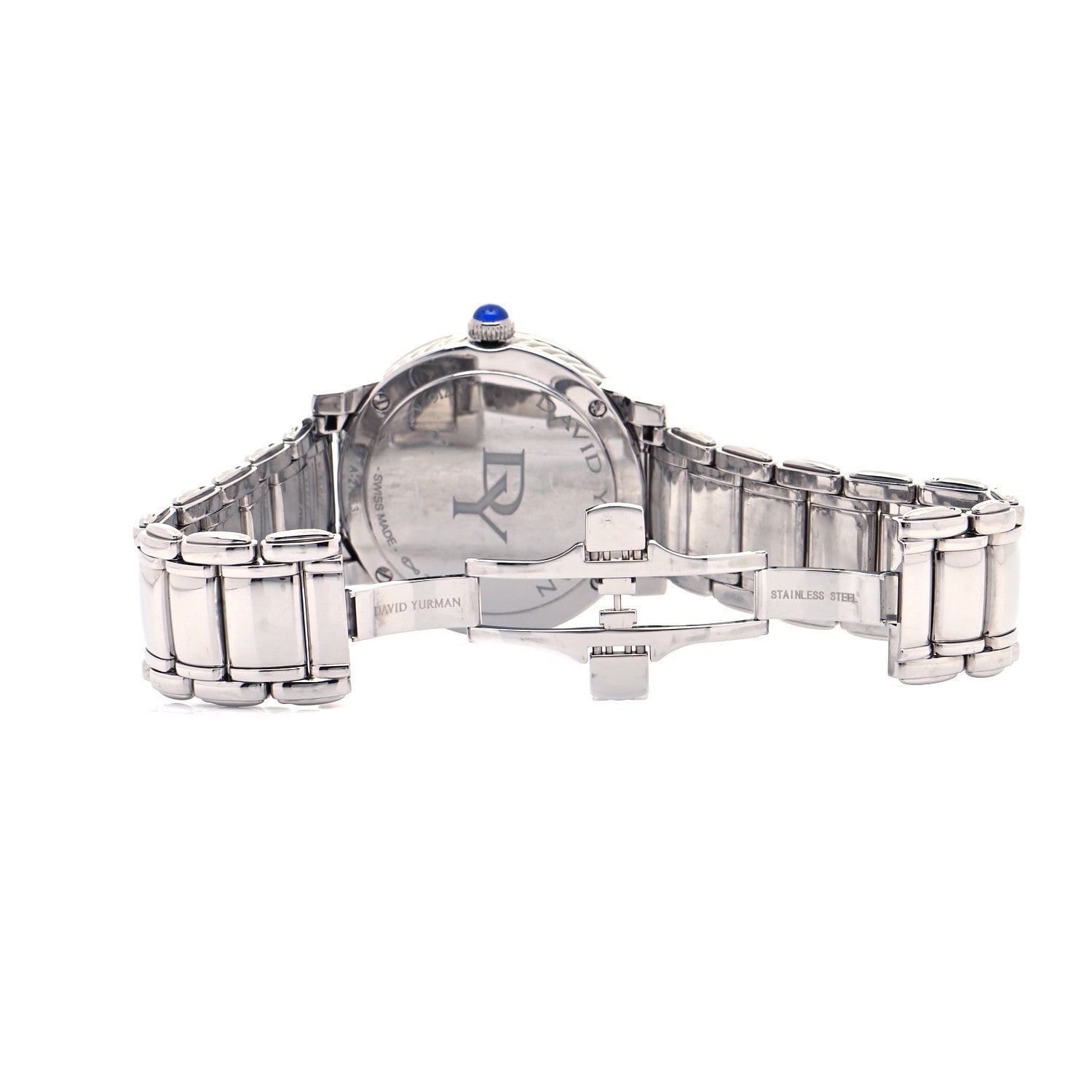 David Yurman Stainless Steel Diamond Mother of Pearl 38mm Classic Quartz Watch 5 of 6