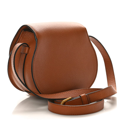 Chloe Grained Calfskin Small Marcie Saddle Bag Tan 3 of 8