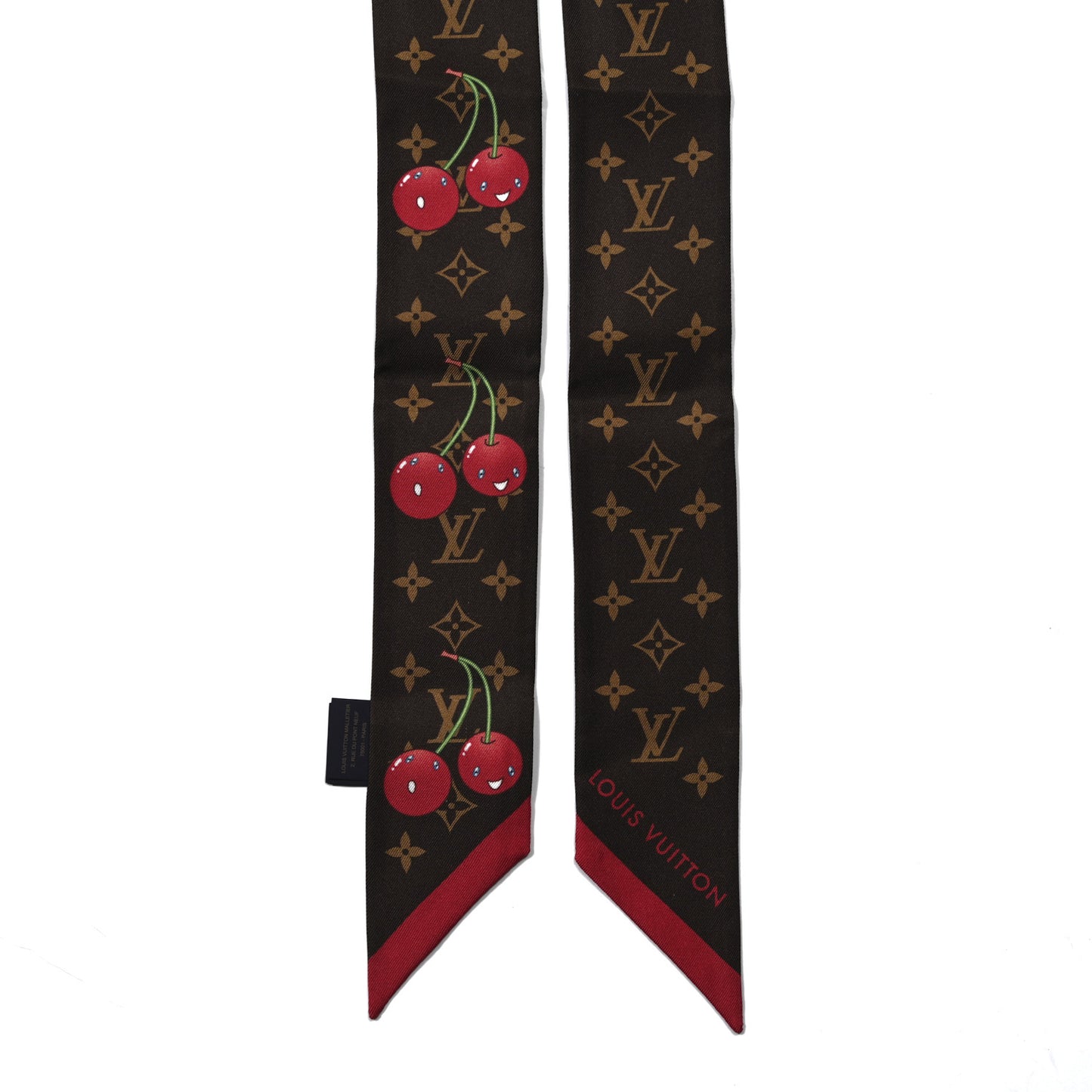 LV X TM Silk Monogram Cerises Bandeau Brown