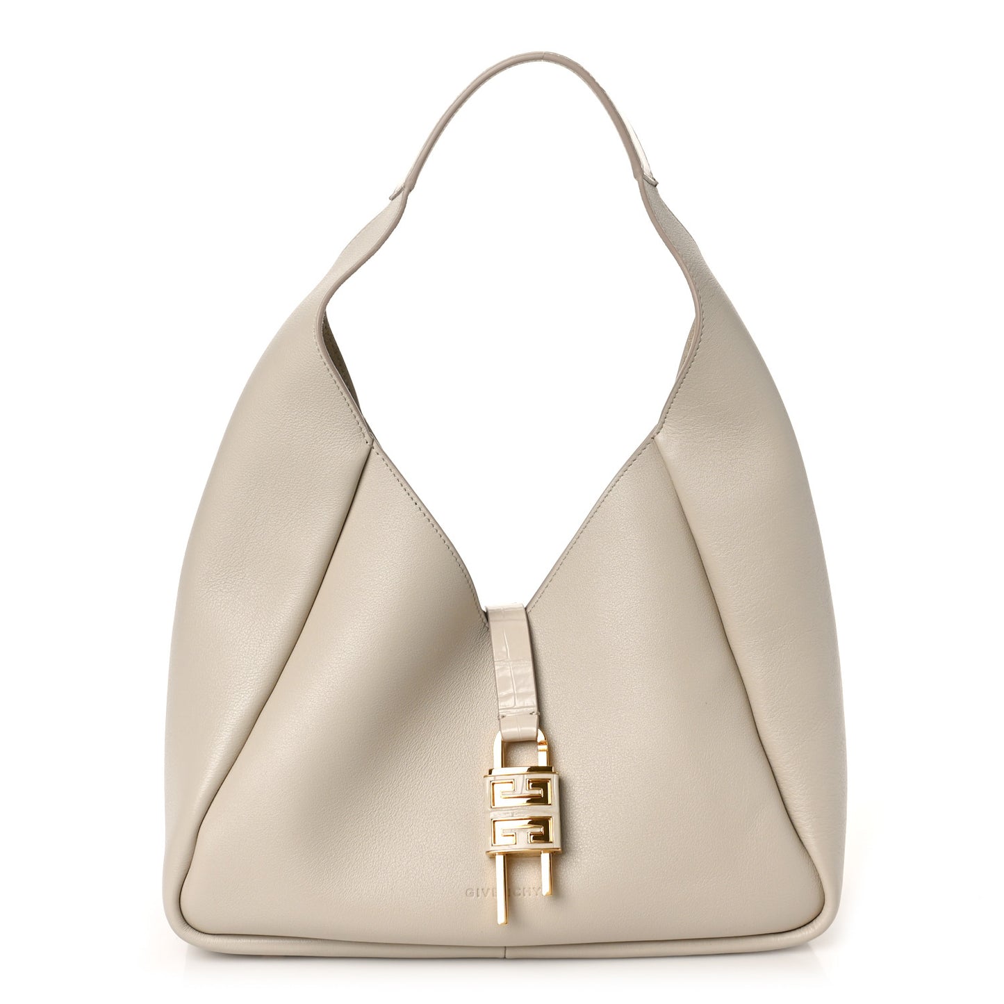 Calfskin Medium G-Lock Hobo Natural Beige