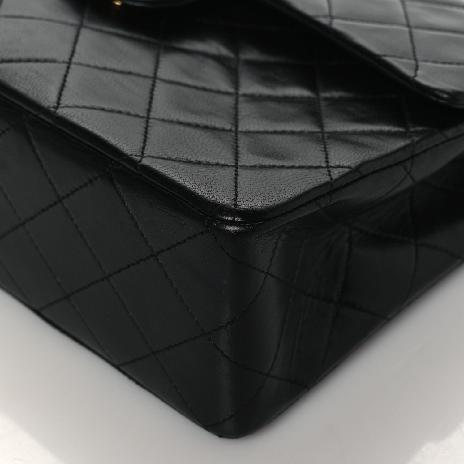 Chanel Lambskin Quilted Medium Double Flap Black 10 of 10