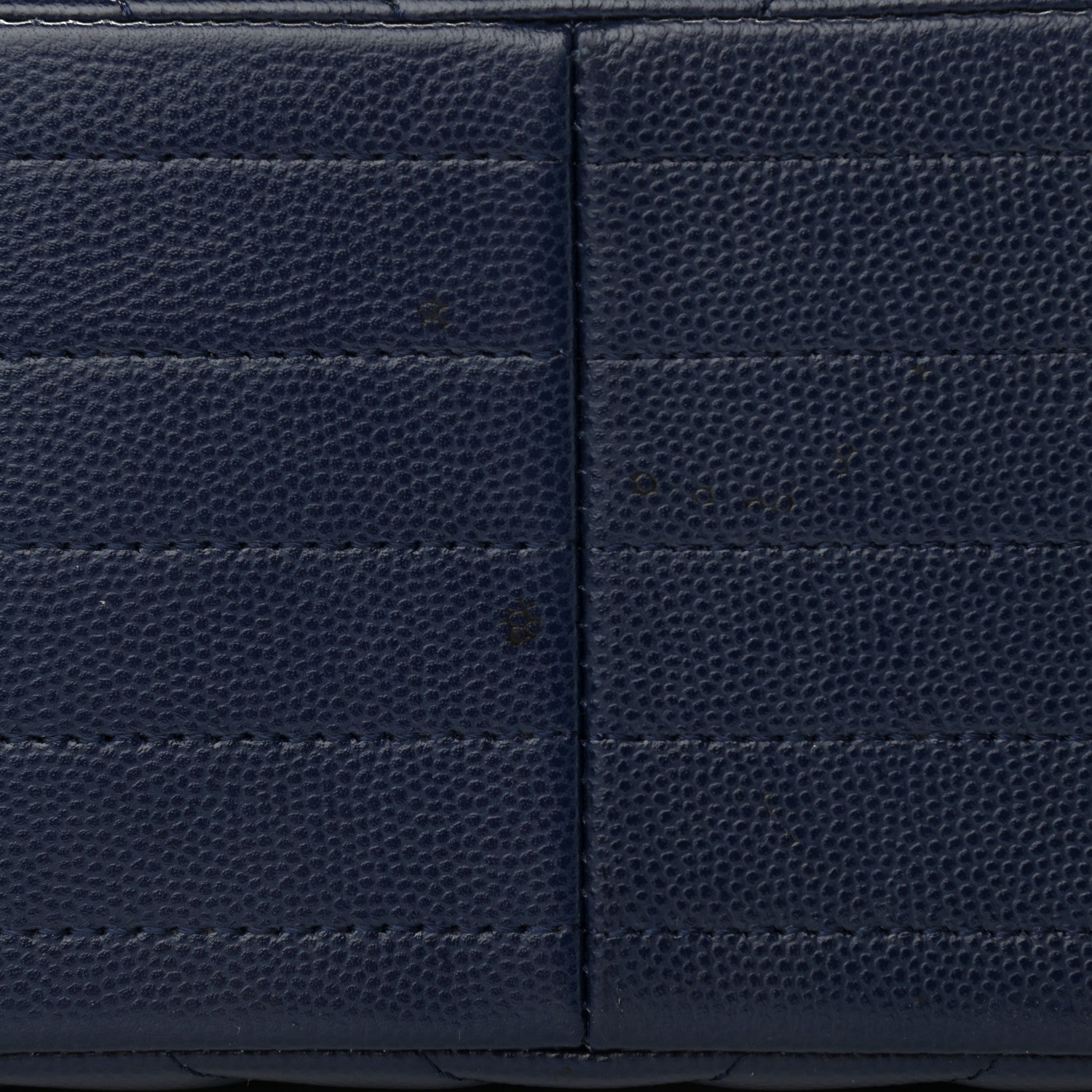 Chanel Caviar Chevron Quilted Jumbo Double Flap Navy 11 of 12