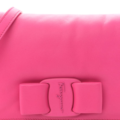 Salvatore Ferragamo Calfskin Mini Viva Bow Shoulder Bag Hot Pink 7 of 9