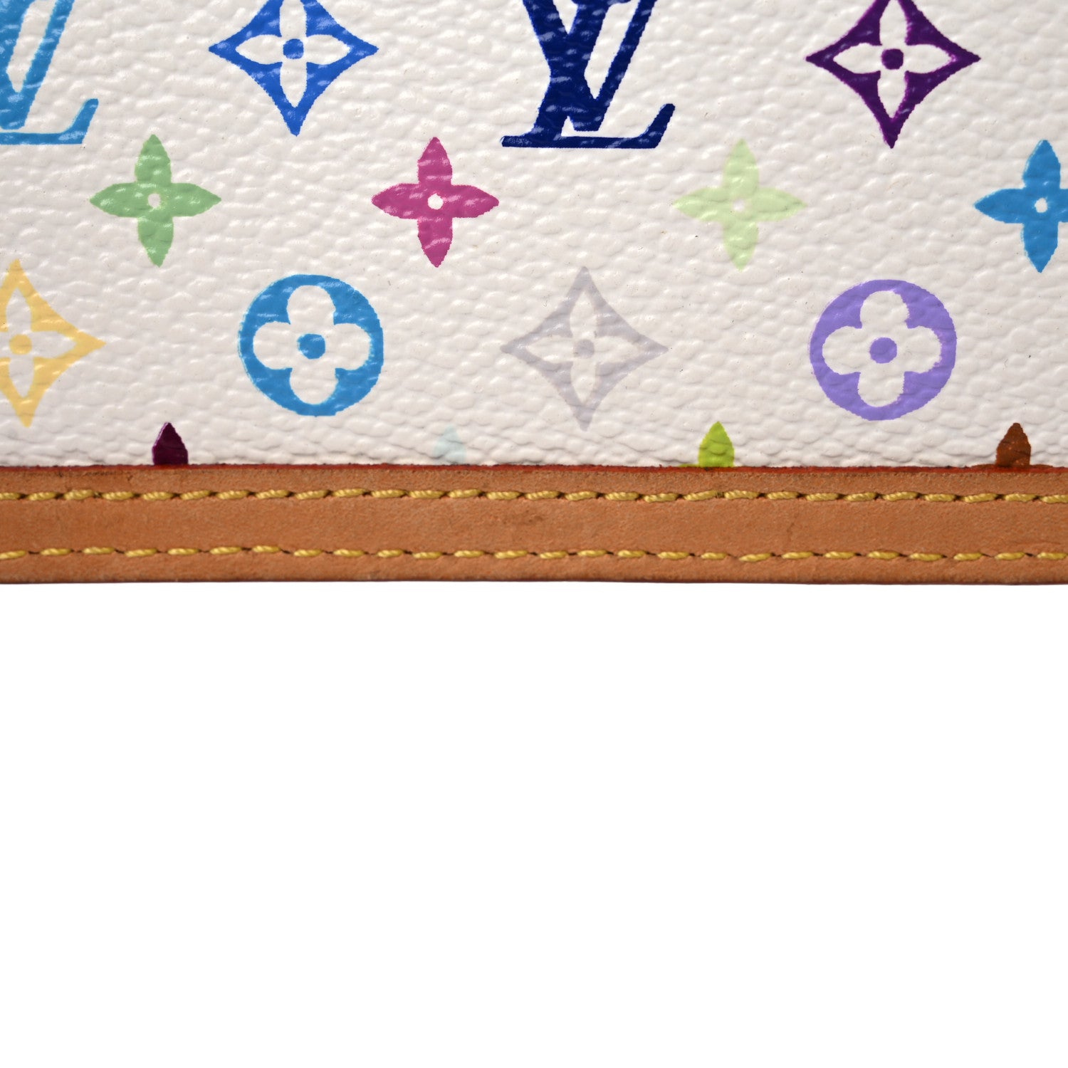 Louis Vuitton Monogram Multicolor Key Pouch White 11 of 13