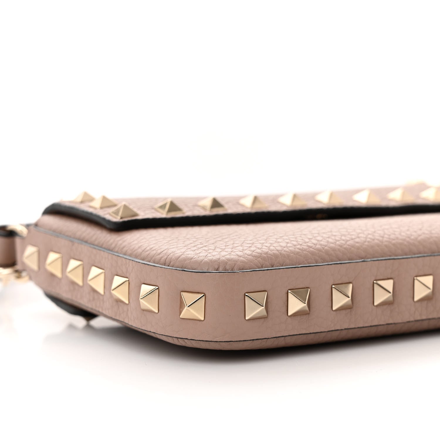 Valentino Garavani Grainy Calfskin Rockstud Crossbody Pouch Poudre 8 of 10