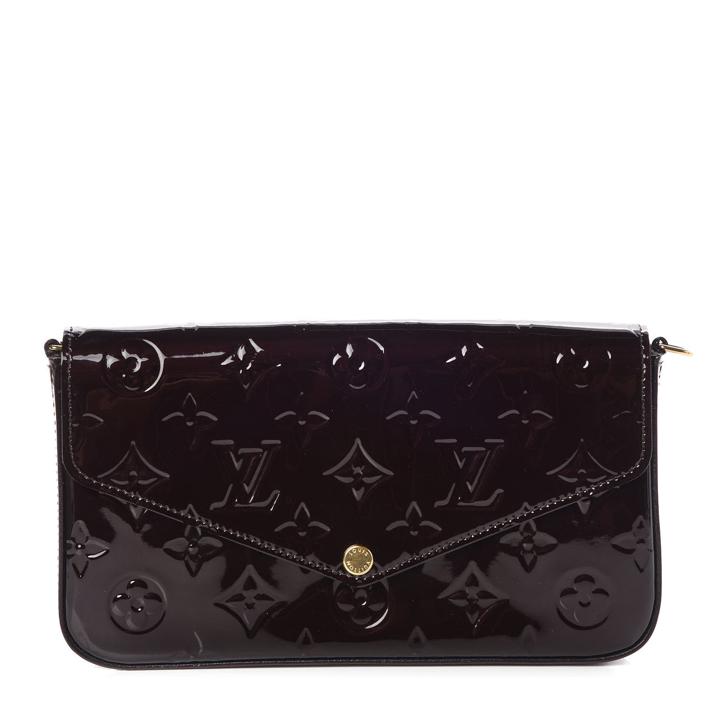 Vernis Pochette Felicie Chain Wallet Amarante
