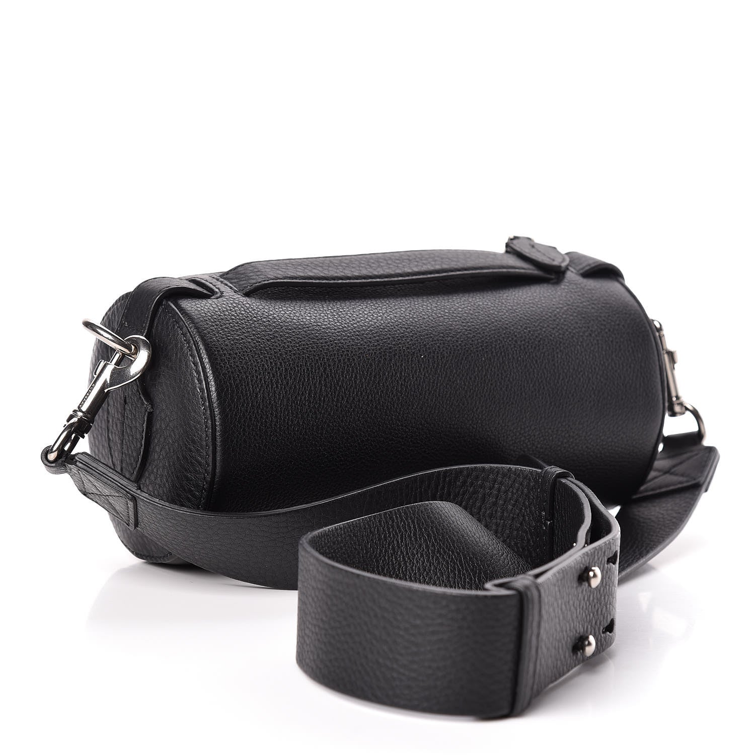 Burberry Calfskin The Barrel Bag Black 3 of 9