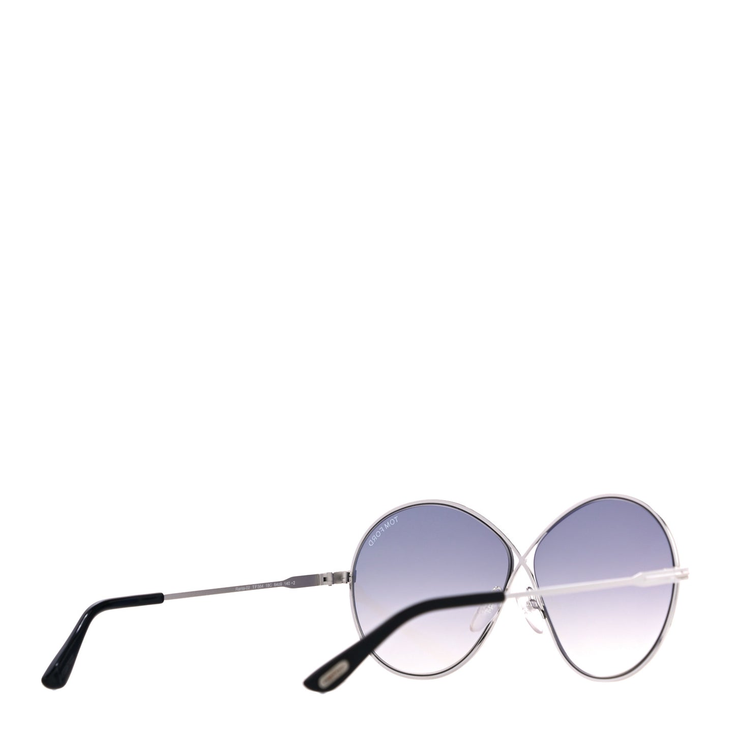 Metal Rania-02 Oval Sunglasses TF564 Silver